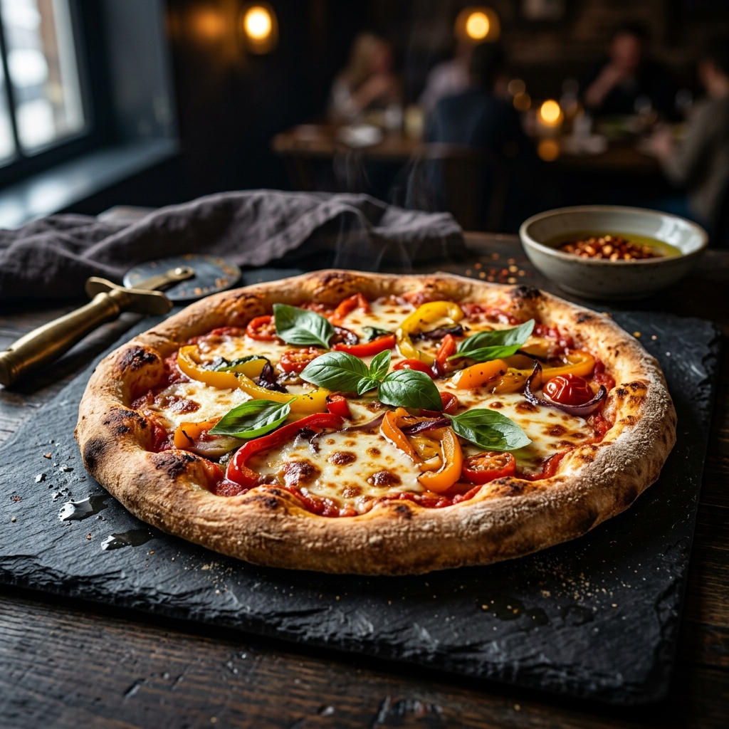 Families enjoying Delight Pizza